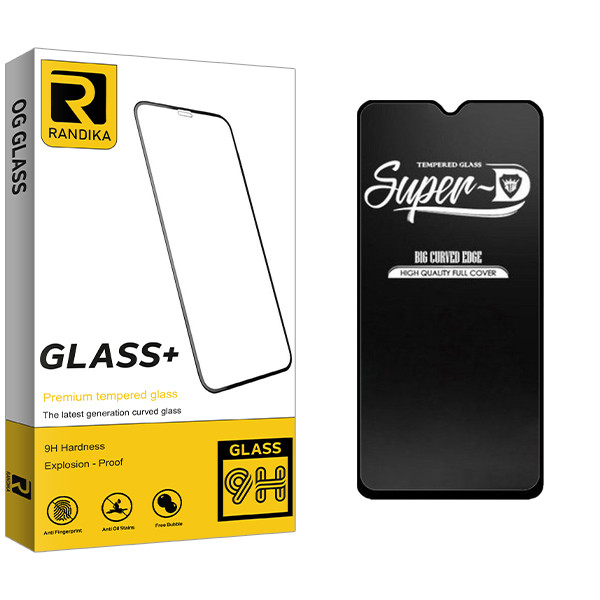 محافظ صفحه نمایش شیشه ای راندیکا مدل Glass Super-D مناسب برای گوشی موبایل شیائومی Redmi 9 \ 9A \ 9C \ 9T