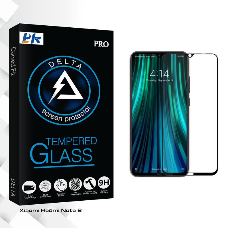 محافظ صفحه نمایش پی کی مدل Delta Glass مناسب برای گوشی موبایل شیائومی Redmi Note 8