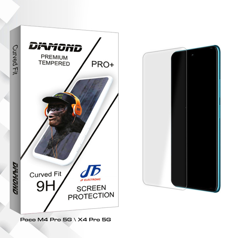 محافظ صفحه نمایش شیشه ای جی اف مدل Diamond Glass MIX مناسب برای گوشی موبایل شیائومی Poco M4 Pro 5G \ X4 Pro 5G