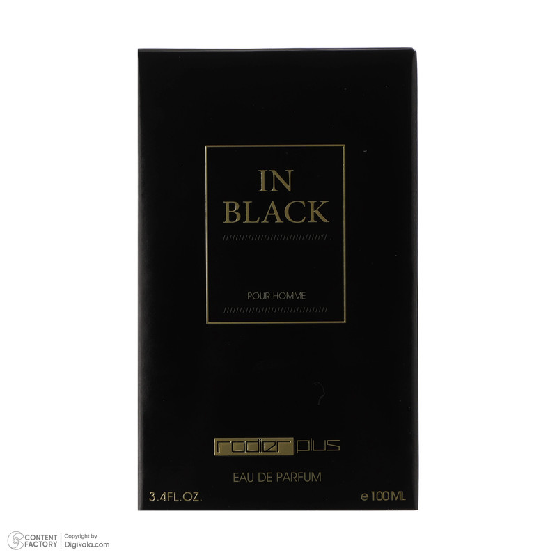 ادو پرفیوم مردانه رودیر پلاس مدل In Black حجم 100 میلی لیتر