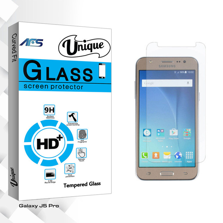 محافظ صفحه نمایش شیشه ای ای اف اس مدل Unique Glass مناسب برای گوشی موبایل سامسونگ Galaxy J5 Pro