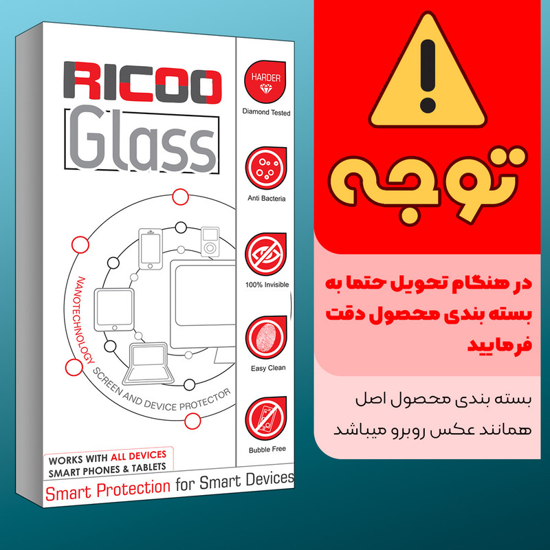 محافظ صفحه نمایش سرامیکی ریکوو مدل +HD مناسب برای گوشی موبایل اپل iPhone 12 mini