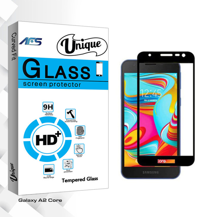 محافظ صفحه نمایش شیشه ای ای اف اس مدل Unique Glass مناسب برای گوشی موبایل سامسونگ Galaxy A2 Core