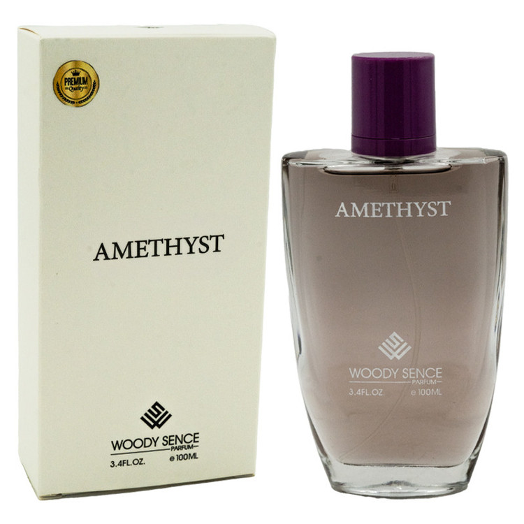 ادوپرفیوم زنانه وودی سنس مدل Amethyst با رایحه خنک حجم 100 میلی لیتر