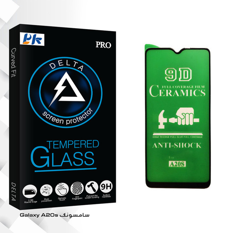 محافظ صفحه نمایش سرامیکی پی کی مدل Delta Glass مناسب برای گوشی موبایل سامسونگ Galaxy A20s