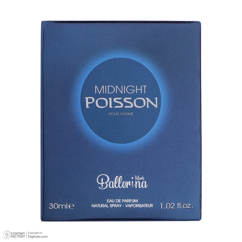 عطر جیبی زنانه بالرینا مدل Midnight Poisson حجم 30 میلیلیتر