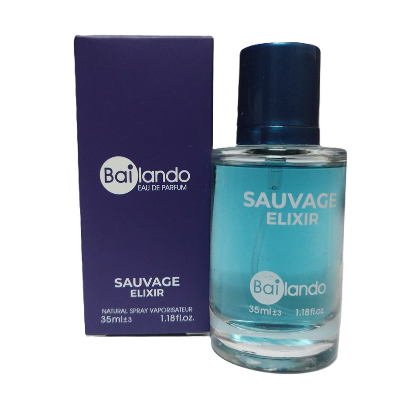 عطر جیبی مردانه بایلندو مدل ساواچ الکسیر با رایحه خنک حجم 35 میلی‌لیتر