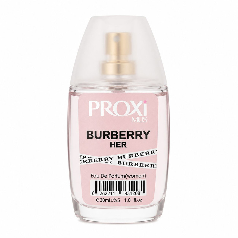 عطر جیبی زنانه پروکسی مدل Burberry Her با رایحه شیرین و میوه ای حجم 30 میلی‌لیتر