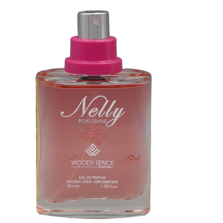 عطر جیبی زنانه وودی سنس مدل NELLY با رایحه شیرین حجم 30 میلیلیتر