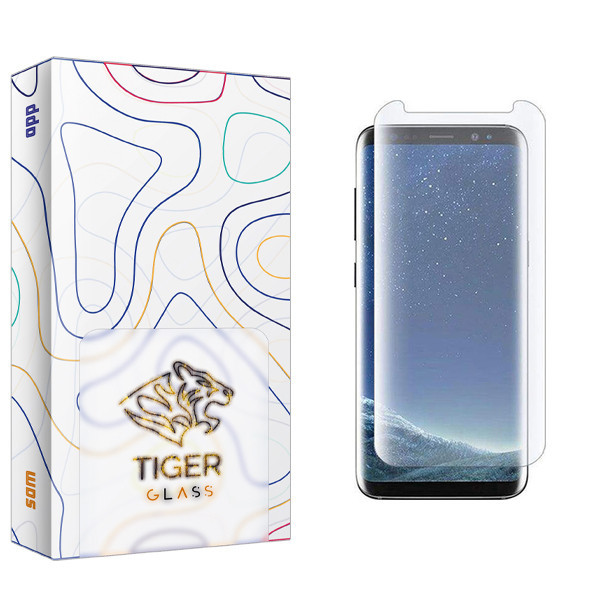 محافظ صفحه نمایش تایگر گلس مدل SAM UV مناسب برای گوشی موبایل سامسونگ Galaxy S8 Plus