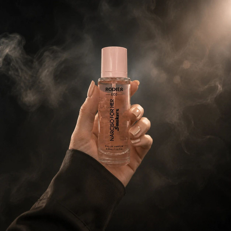 عطر جیبی زنانه رودیر مدل Narciso For Her Smokers با رایحه معتدل و گلی حجم 30 میلیلیتر