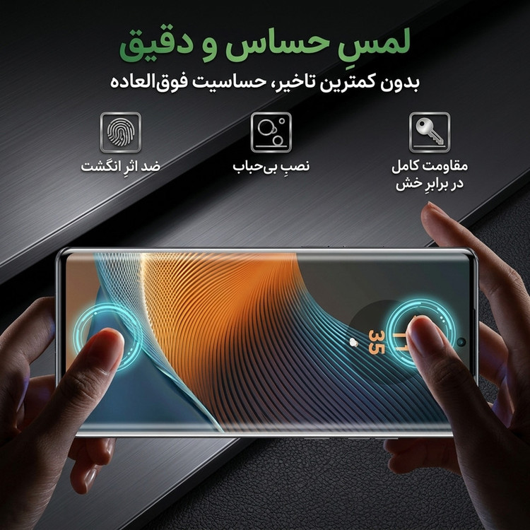 محافظ صفحه نمایش ال کا جی مدل FULLGL-LK مناسب برای گوشی موبایل شیائومی Redmi Note 15