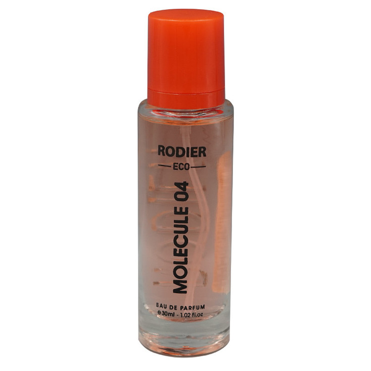 عطر جیبی مردانه رودیر مدل مولکول MOLECULE 04 با رایحه تلخ حجم 30 میلیلیتر