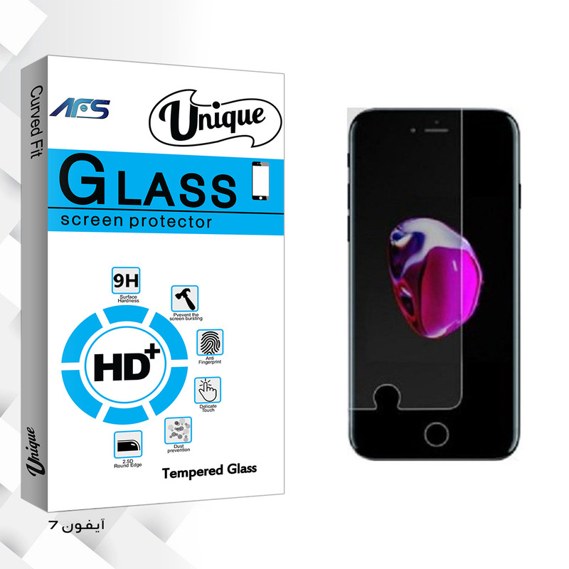 محافظ صفحه نمایش ای اف اس مدل Unique Glass مناسب برای گوشی موبایل اپل 7 iphone