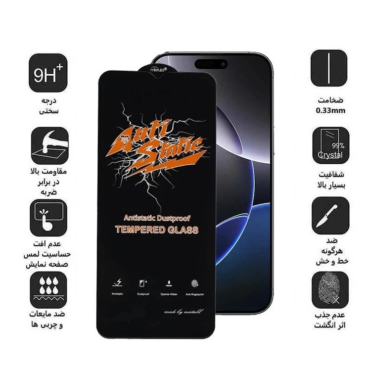 محافظ صفحه نمایش ال کا جی مدل LKK Antistatic مناسب برای گوشی موبایل سامسونگ GALAXY A16 به همراه محافظ پشت گوشی و لنز دوربین