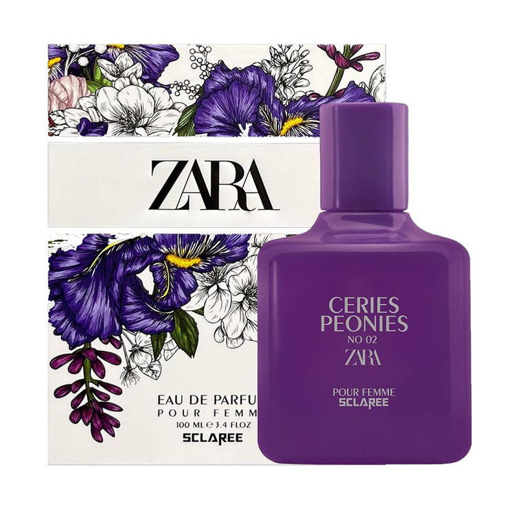 ادوپرفیوم زنانه اسکلاره مدل Ceries Peonies zara با رایحه شیرین حجم 100 میلیلیتر