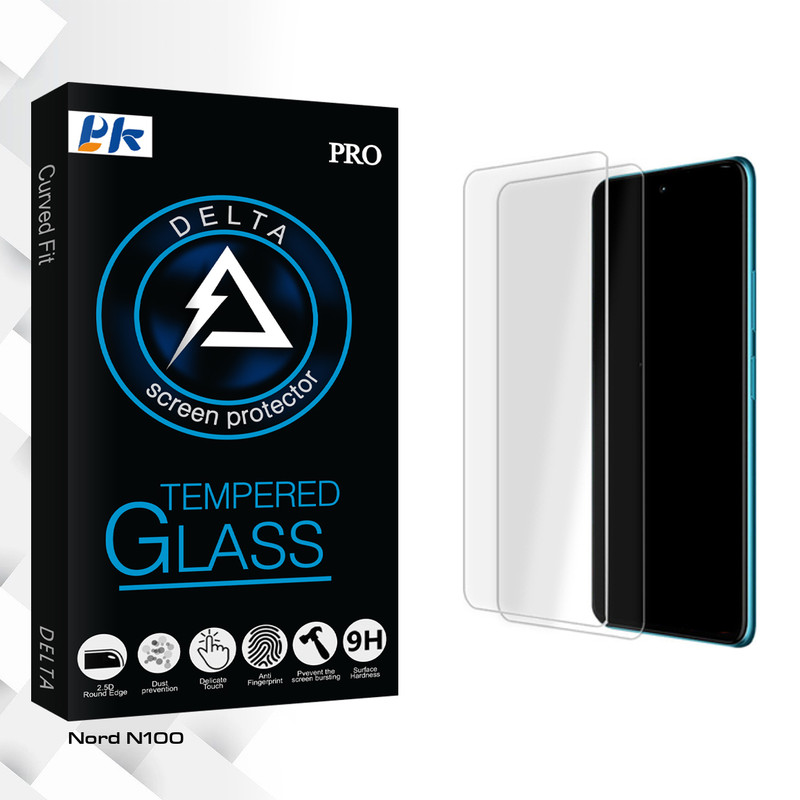 محافظ صفحه نمایش شیشه ای پی کی مدل Delta Glass مناسب برای گوشی موبایل وان پلاس Nord N100 بسته دو عددی