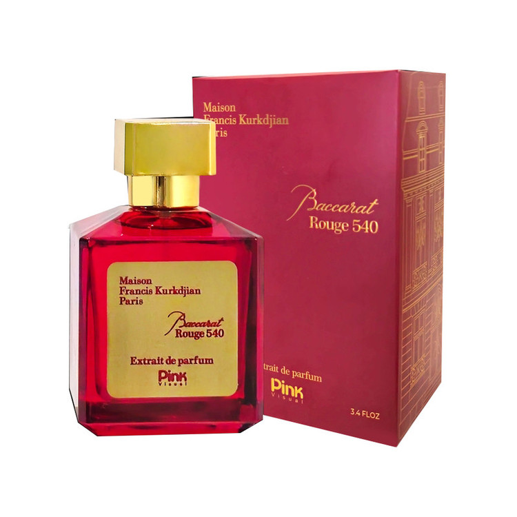 ادوپرفیوم زنانه پینک ویژوآل مدل Baccarat Rouge540 با رایحه گرم حجم 100 میلیلیتر