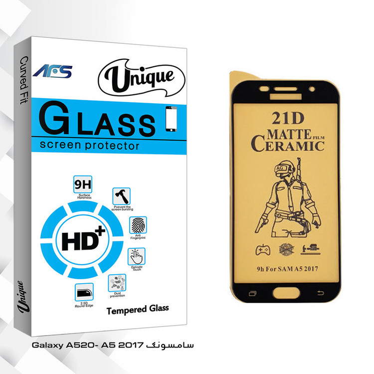 محافظ صفحه نمایش سرامیکی ای اف اس مدل Unique Glass مناسب برای گوشی موبایل سامسونگ Galaxy A520/A5 2017