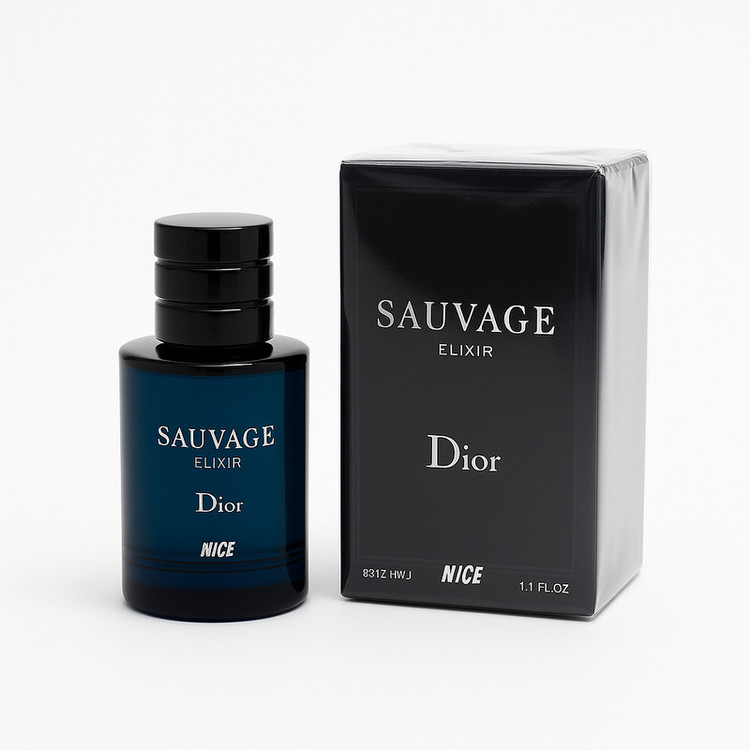 عطر جیبی مردانه نایس مدل SAUVAGE با رایحه گرم حجم ۳۰ میلیلیتر