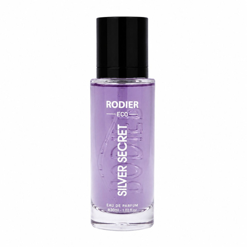عطر جیبی مردانه رودیر مدل Silver Secret با رایحه شیرین و چوبی حجم 30 میلی‌لیتر
