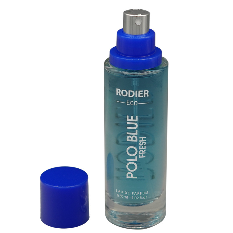 عطر جیبی مردانه رودیر مدل POLO BLUE FRESH با رایحه خنک حجم 30 میلیلیتر