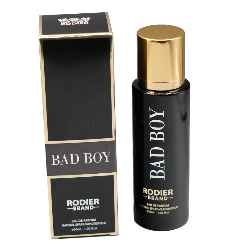 عطر جیبی مردانه رودیر مدل بد بوی با رایحه تند حجم 30 میلیلیتر