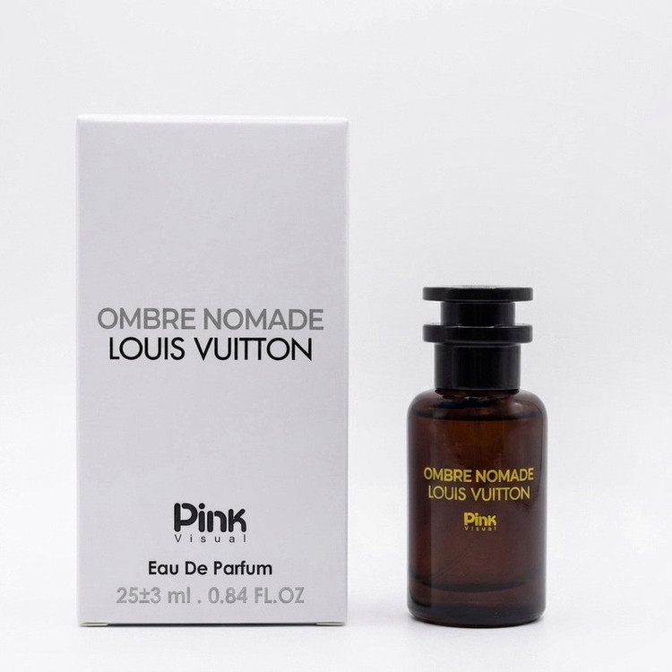 عطر جیبی مردانه پینک ویژوآل مدل لویی ویتون آمبر نومد با رایحه چرمی و معتدل حجم 25 میلی لیتر