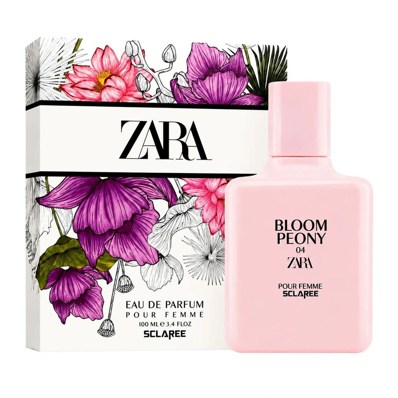 ادوپرفیوم زنانه اسکلاره مدل BLOOM PEONY 04 با رایحه گرم حجم 100 میلی‌لیتر