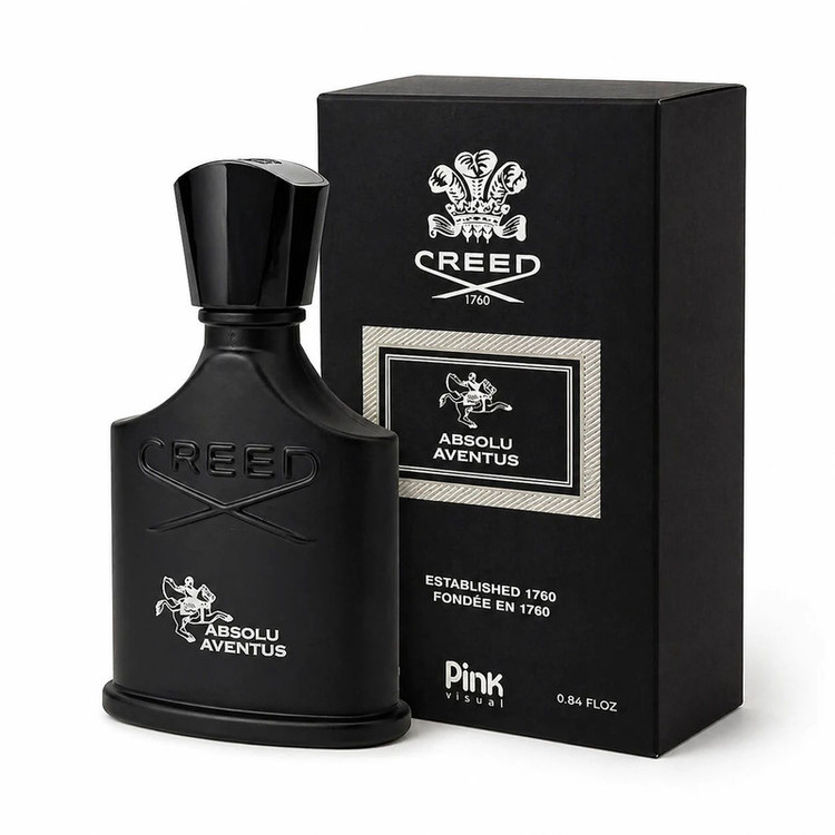 عطر جیبی مردانه پینک ویژوآل مدل Creed Absolu Aventus با رایحه تند حجم 25 میلیلیتر