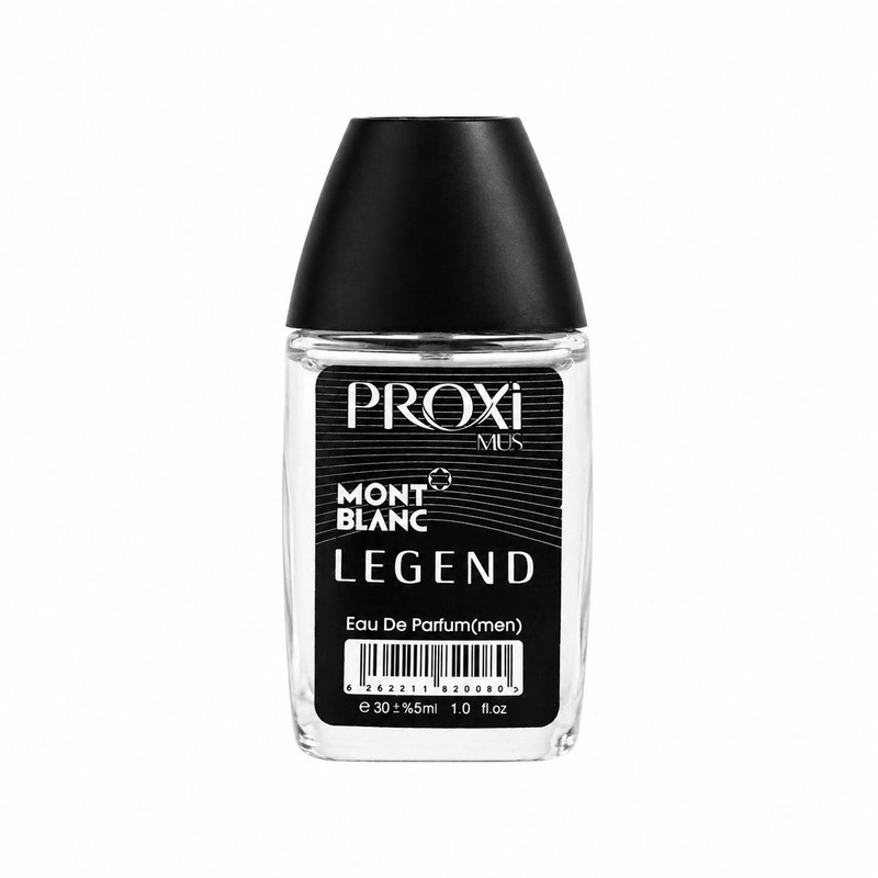عطر جیبی مردانه پروکسی مدل Mont Blanc Legend با رایحه تلخ و چوبی حجم 30 میلیلیتر