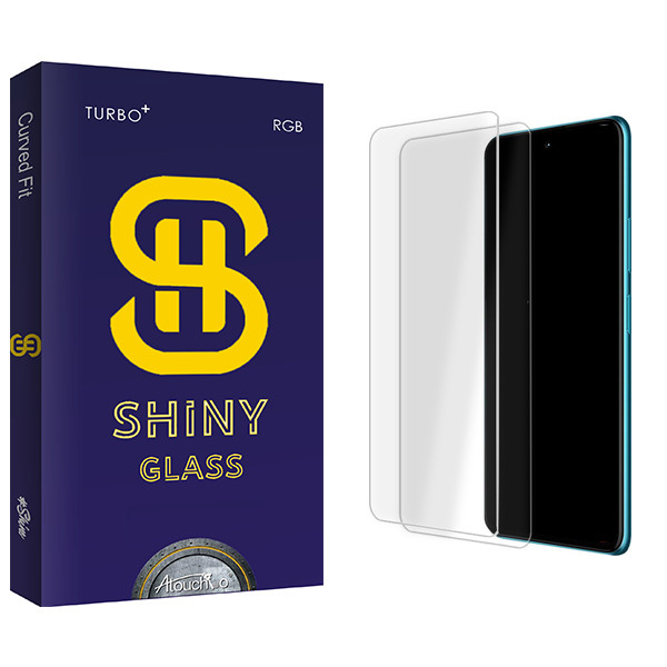 محافظ صفحه نمایش شیشه ای آتوچبو مدل Shiny Glass MIX مناسب برای گوشی موبایل ریلمی GT Master / GT 5G Master بسته دو عددی