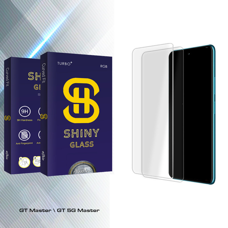 محافظ صفحه نمایش شیشه ای آتوچبو مدل Shiny Glass MIX مناسب برای گوشی موبایل ریلمی GT Master / GT 5G Master بسته دو عددی