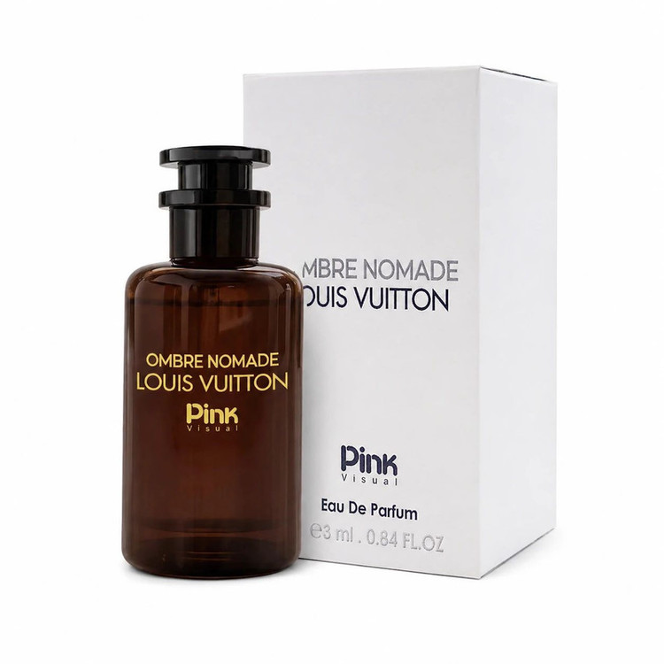 عطر جیبی پینک ویژوآل مدل Louis Vuitton Ombre Nomade با رایحه گرم حجم 25 میلیلیتر