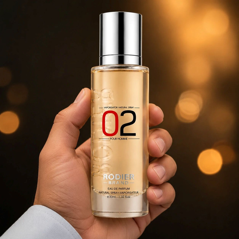 عطر جیبی مردانه رودیر مدل molecule 02 با رایحه گرم، تند حجم 30 میلیلیتر