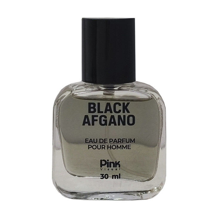 عطر جیبی مردانه پینک ویژوال مدل Black Afghano حجم 30 میلی لیتر