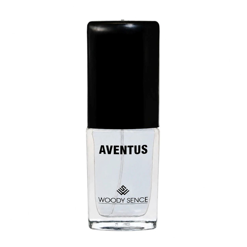 عطر جیبی مردانه وودی سنس مدل Aventus با رایحه تلخ و مدیترانه ای حجم 15 میلیلیتر