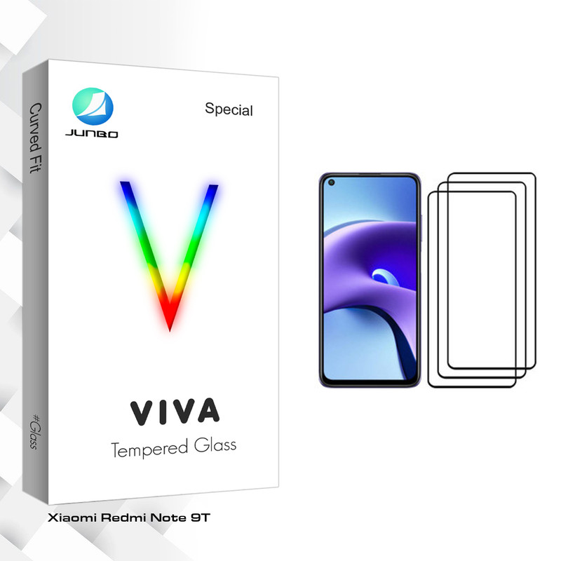 محافظ صفحه نمایش جانبو مدل Viva Glass مناسب برای گوشی موبایل شیائومی Redmi Note 9T بسته سه عددی