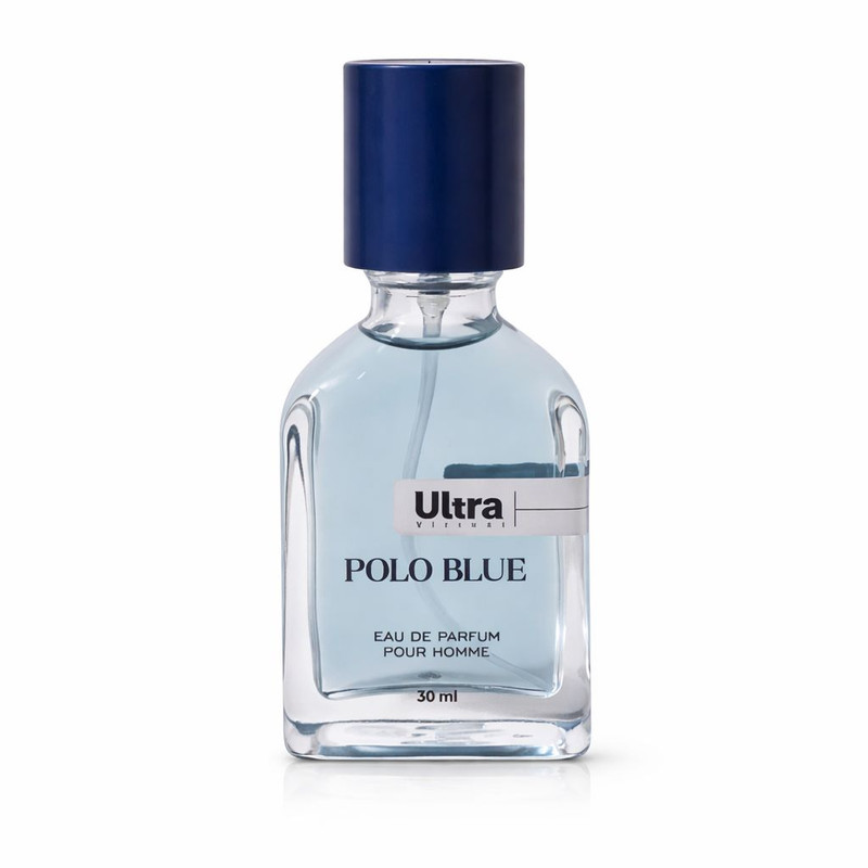 عطر جیبی مردانه اولترا ویرچوآل مدل Polo Blue با رایحه خنک حجم 30 میلیلیتر