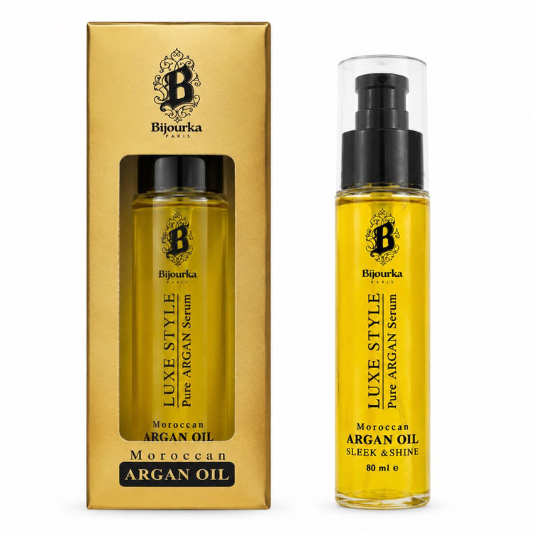 روغن آرگان بیجورکا مدل Luxe Style مناسب برای موهای خشک و آسیب دیده حجم 80 میلیلیتر
