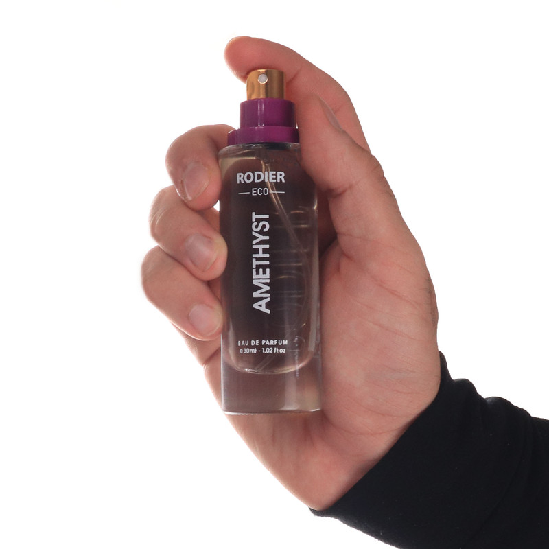 عطر جیبی زنانه رودیر مدل AMETHYST با رایحه خنک حجم 30 میلی لیتر