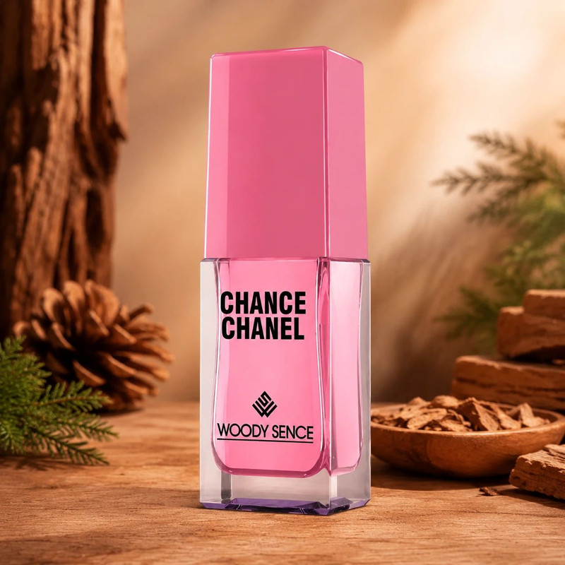 عطر جیبی زنانه وودی سنس مدل Chance Chanel با رایحه شیرین و گلی حجم 15 میلیلیتر