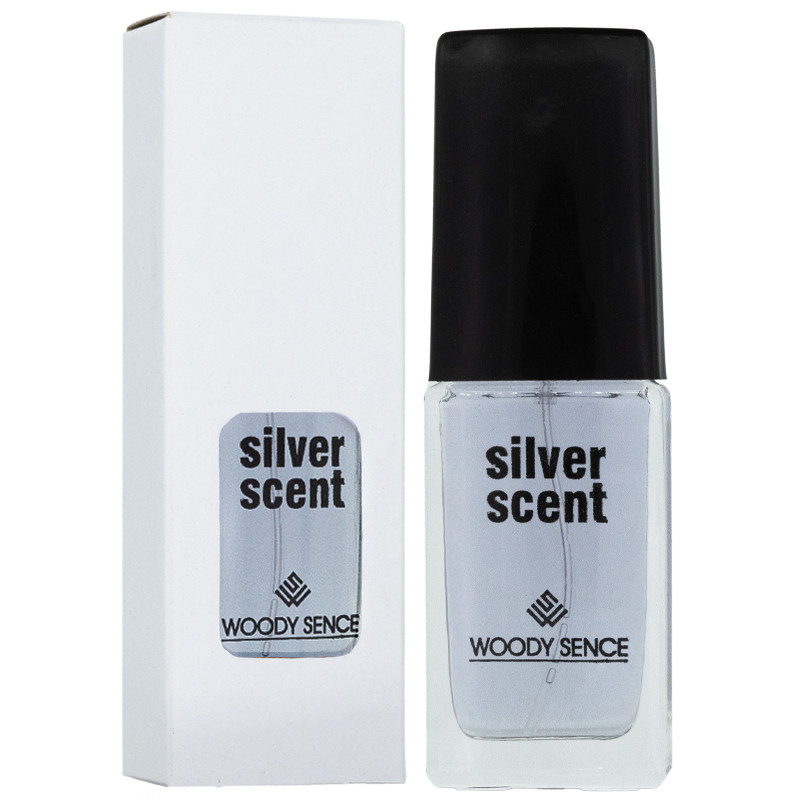 عطر جیبی مردانه وودی سنس مدل Silver Scent حجم 15 میلی لیتر