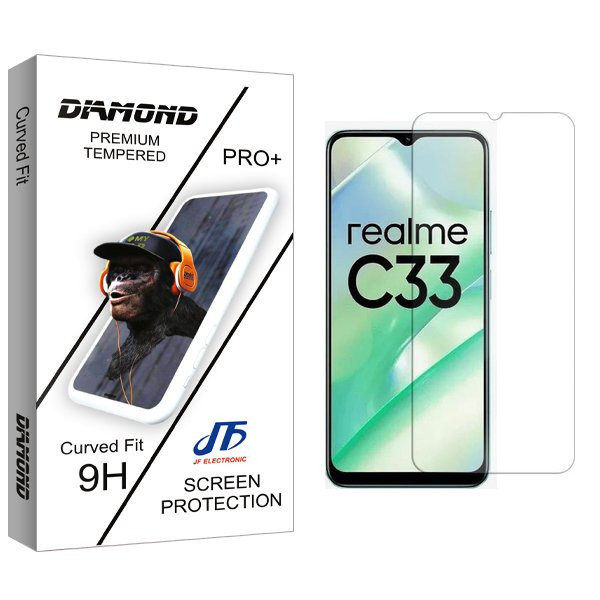 محافظ صفحه نمایش جی اف مدل Diamond مناسب برای گوشی موبایل ریلمی C33