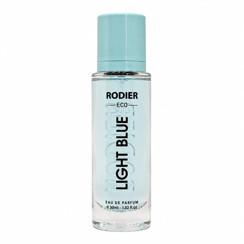 عطر جیبی رودیر مدل Light Blue با رایحه خنک و مرکباتی حجم 30 میلیلیتر