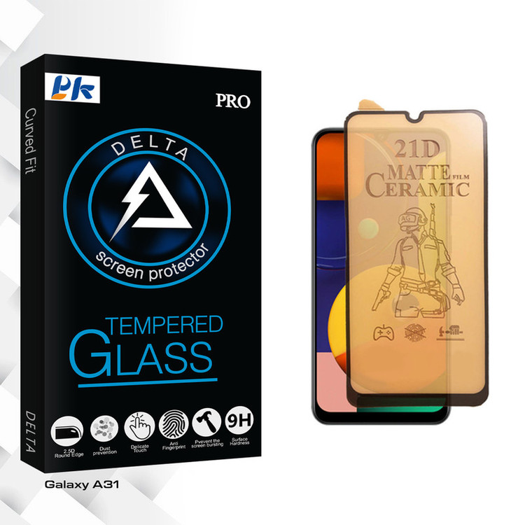 محافظ صفحه نمایش سرامیکی مات پی کی مدل Delta Pro مناسب برای گوشی موبایل سامسونگ Galaxy A31