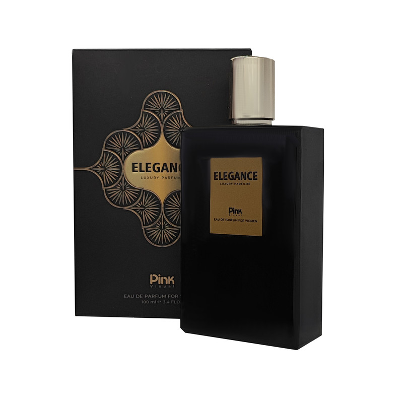 ادوپرفیوم زنانه پینک ویژوآل مدل Elegance با رایحه تلخ حجم 100 میلیلیتر
