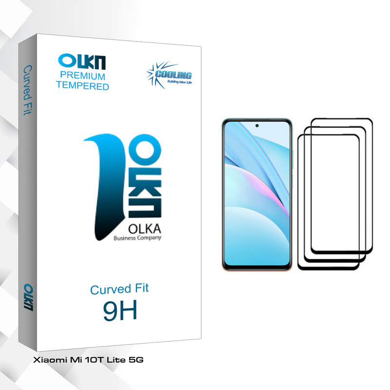 محافظ صفحه نمایش کولینگ مدل Olka glass مناسب برای گوشی موبایل شیائومی Mi 10T Lite 5G بسته سه عددی