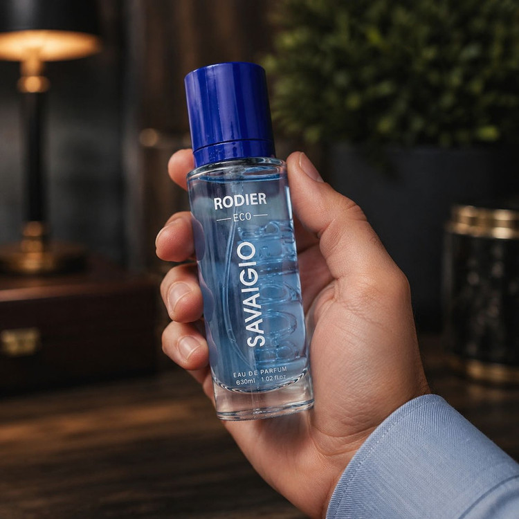 عطر جیبی مردانه رودیر مدل Savaigio با رایحه تلخ و طبیعت حجم 30 میلیلیتر