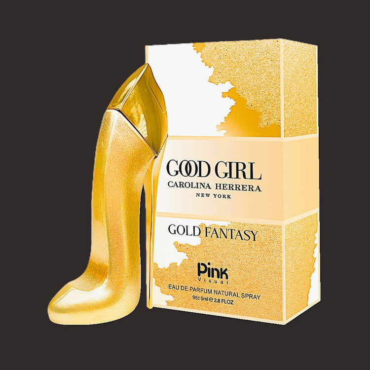 ادوپرفیوم زنانه پینک ویژوآل مدل Good Girl Gold Fantasy با رایحه خنک حجم 100 میلیلیتر